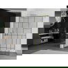 Mexen Kioto sprchová zástena Walk-in 140 x 200 cm, čierny vzor 8 mm, zlaté brúsené - 800-140-101-55-78