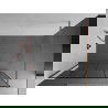 Mexen Kioto sprchová stěna Walk-in 110 x 200 cm, černý vzor 8 mm, kartáčovaný mosaz - 800-110-101-65-78