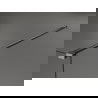 Mexen Kioto sprchová zástěna Walk-in 140 x 200 cm, černý vzor 8 mm, gun gray broušený - 800-140-101-66-70