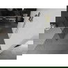 Mexen Kioto voľne stojaca sprchová priečka 135 x 200 cm, transparentná 8 mm, zlatá kartáčovaná - 800-135-002-55-00