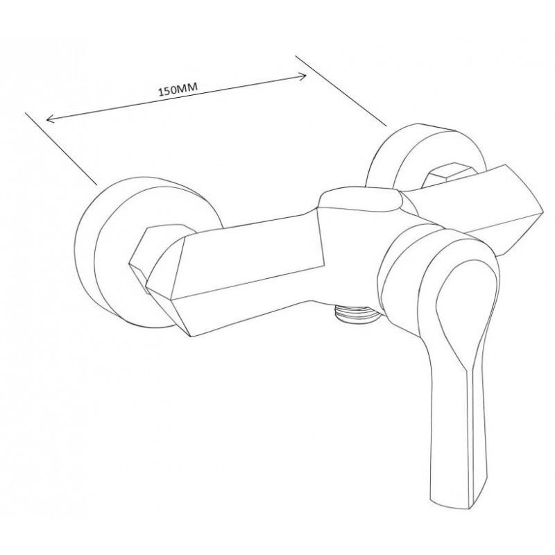 Mexen Tord nadzemná sprchová súprava s dažďovou hlavicou a sprchovou batériou Sabre, čierna - 72140200-70