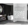 Mexen Kioto sprchová stena Walk-in 70 x 200 cm, biely vzor 8 mm, niklovaný - 800-070-101-97-85