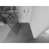 Mexen Kioto sprchová stena Walk-in 80 x 200 cm, biely vzor 8 mm, nerezová oceľ - 800-080-101-97-85