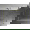 Mexen Kioto voľne stojaca sprchová zástena 100 x 200 cm, mrazené sklo 8 mm, zlatá brúsená - 800-100-002-55-30