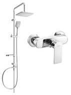 Mexen Royo Sven nástenný sprchový set s dažďovou sprchou a sprchovou batériou, chróm - 72240262-00