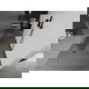 Mexen Kioto voľne stojaca sprchová priečka 130 x 200 cm, priehľadná/matná 8 mm, brúsená gun gray - 800-130-002-66-35
