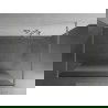 Mexen Kioto voľne stojaca sprchová zástena 110 x 200 cm, transparentné/mätové 8 mm, kartáčovaný nikl - 800-110-002-97-35