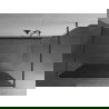 Mexen Kioto sprchová stena voľne stojaca 100 x 200 cm, grafit 8 mm, brúsený gun gray - 800-100-002-66-40