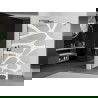 Mexen Kioto sprchová stena Walk-in 80 x 200 cm, biely vzor 8 mm, gun gray brúsený - 800-080-101-66-97