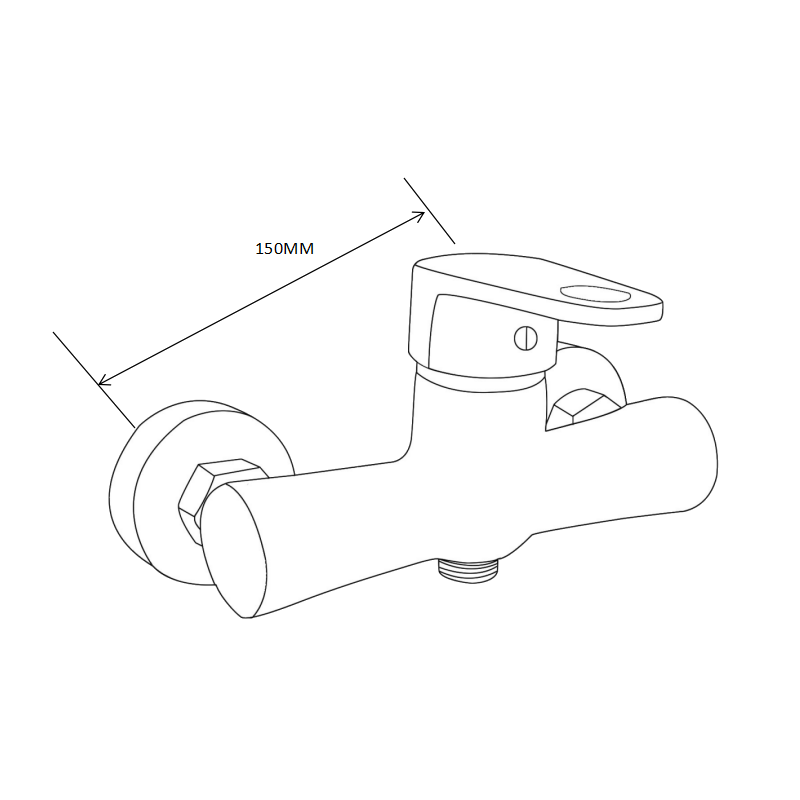 Mexen Carl povrchová sprchová súprava s dažďovou sprchou a sprchovou batériou Kama, chróm - 72540240-00