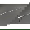 Mexen Kioto sprchová stěna Walk-in 100 x 200 cm, bílý vzor 8 mm, kartáčovaný nikl - 800-100-101-97-97