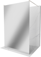 Mexen Kioto voľne stojaca sprchová stena 100 x 200 cm, zrkadlo 8 mm, brúsený nikel - 800-100-002-97-50