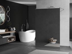 Mexen Kioto samostatná sprchová stena 120 x 200 cm, zrkadlo 8 mm, brúsený nikel - 800-120-002-97-50