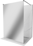 Mexen Kioto voľne stojaca sprchová zástena 110 x 200 cm, zrkadlo 8 mm, gun gray brúsený - 800-110-002-66-50