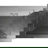 Mexen Kioto voľne stojaca sprchová stena 110 x 200 cm, čierny vzor 8 mm, kartáčovaný nikel - 800-110-002-97-70
