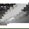 Mexen Kioto voľne stojaca sprchová zástena 160 x 200 cm, čierny vzor 8 mm, brúsený nikel - 800-160-002-97-70