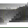 Mexen Kioto voľne stojaca sprchová stena 140 x 200 cm, čierny vzor 8 mm, zlaté kartáčované - 800-140-002-55-77