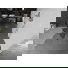Mexen Kioto voľne stojaca sprchová zástena 100 x 200 cm, čierny vzor 8 mm, kartáčovaný nikl - 800-100-002-97-77