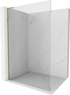 Mexen Kioto L sprchová zástena Walk-in 60 x 200 cm, transparentná, zlatá - 800-060-103-50-00