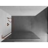 Mexen Kioto L sprchová zástena Walk-in 60 x 200 cm, transparentná, ružové zlato - 800-060-103-60-00