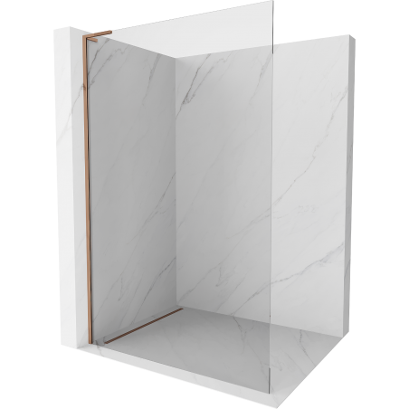 Mexen Kioto L sprchová zástena Walk-in 60 x 200 cm, transparentná, ružové zlato - 800-060-103-60-00