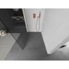Mexen Kioto L sprchová stena Walk-in 105 x 200 cm, priehľadná, brúsená meď - 800-105-103-65-00
