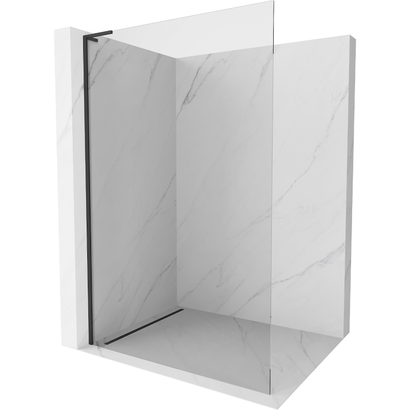 Mexen Kioto L sprchová stena Walk-in 65 x 200 cm, číra, čierna - 800-065-103-70-00