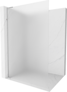 Mexen Kioto L sprchová stěna Walk-in 100 x 200 cm, mračená, chróm - 800-100-103-01-30
