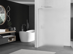 Mexen Kioto L sprchová stena Walk-in 110 x 200 cm, mrazené sklo, chróm - 800-110-103-01-30