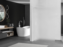 Mexen Kioto L sprchová priečka Walk-in 80 x 200 cm, matná, biela - 800-080-103-20-30