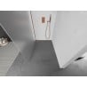 Mexen Kioto L sprchová stena Walk-in 100 x 200 cm, mliečne sklo, ružové zlato - 800-100-103-60-30