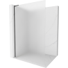 Mexen Kioto L sprchová stena Walk-in 80 x 200 cm, frosted, čierna - 800-080-103-70-30