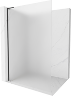 Mexen Kioto L sprchová stena Walk-in 80 x 200 cm, frosted, čierna - 800-080-103-70-30