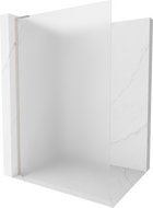 Mexen Kioto L sprchová stena Walk-in 110 x 200 cm, mrazené, brúsený nikl - 800-110-103-97-30
