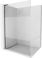 Mexen Kioto L sprchová stena Walk-in 70 x 200 cm, transparentná/matná, čierna - 800-070-103-70-35