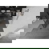 Mexen Kioto voľne stojaca sprchová zástena 120 x 200 cm, čierny vzor 8 mm, kartáčovaný nikel - 800-120-002-97-78