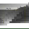 Mexen Kioto voľne stojaca sprchová stena 110 x 200 cm, biely vzor 8 mm, zlatý brúsený - 800-110-002-55-97