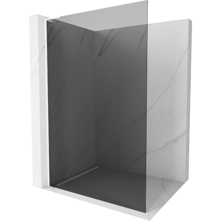 Mexen Kioto L Sprchová stena Walk-in 120 x 200 cm, grafit, biela - 800-120-103-20-40