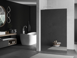 Mexen Kioto L sprchová stena Walk-in 100 x 200 cm, zrkadlo, biela - 800-100-103-20-50