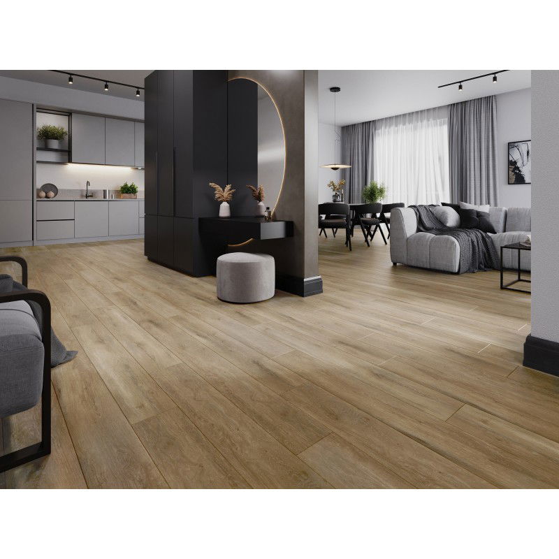 Mexen Long Creek vinylové panely 1240 x 182 mm SPC 6,5 mm, podložka IXPE 1,5 mm, 4 V-drážka, dub - F1050-1240-182-505-4V1-01