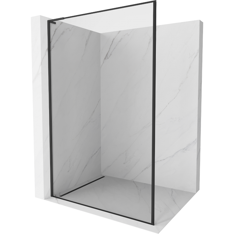 Mexen Kioto L sprchová stena Walk-in 120 x 200 cm, čierny rám, čierna - 800-120-103-70-70