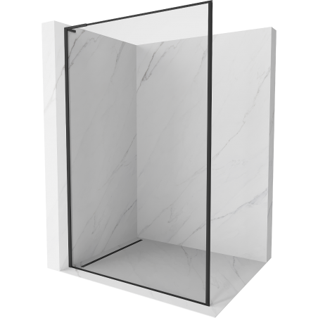 Mexen Kioto L sprchová stena Walk-in 120 x 200 cm, čierny rám, čierna - 800-120-103-70-70