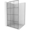 Mexen Kioto L sprchová stena Walk-in 100 x 200 cm, čierny vzor, biela - 800-100-103-20-77