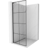 Mexen Kioto L sprchová stena Walk-in 80 x 200 cm, čierny vzor, čierna - 800-080-103-70-77
