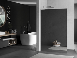 Mexen Kioto L sprchová zástena Walk-in 90 x 200 cm, zrkadlo, chróm - 800-090-103-01-50
