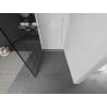 Mexen Kioto L sprchová zástěna Walk-in 80 x 200 cm, černý vzor, bílá - 800-080-103-20-78