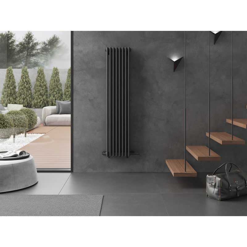 Mexen Denver dekoratívny radiátor 1600 x 378 mm, 1487 W, antracit - W215-1600-378-00-66