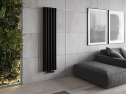 Mexen Denver dekoratívny radiátor 1600 x 378 mm, 1487 W, Čierna - W215-1600-378-00-70