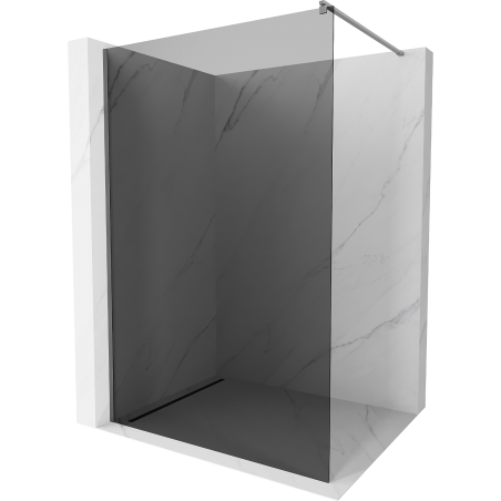 Mexen Kioto sprchová stena Walk-in 120 x 200 cm, grafitová 8 mm, gun metal - 800-120-101-95-40