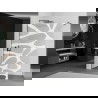 Mexen Kioto sprchová stena Walk-in 70 x 200 cm, biely vzor 8 mm, gun metal - 800-070-101-95-97